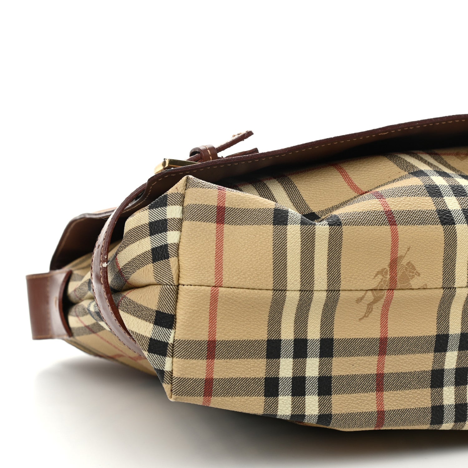 Burberry Haymarket Check Messenger Bag Brown 11 of 21