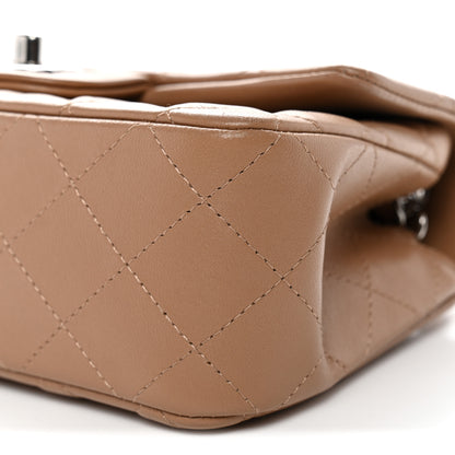 Chanel Lambskin Quilted Mini Rectangular Flap Beige 10 of 10