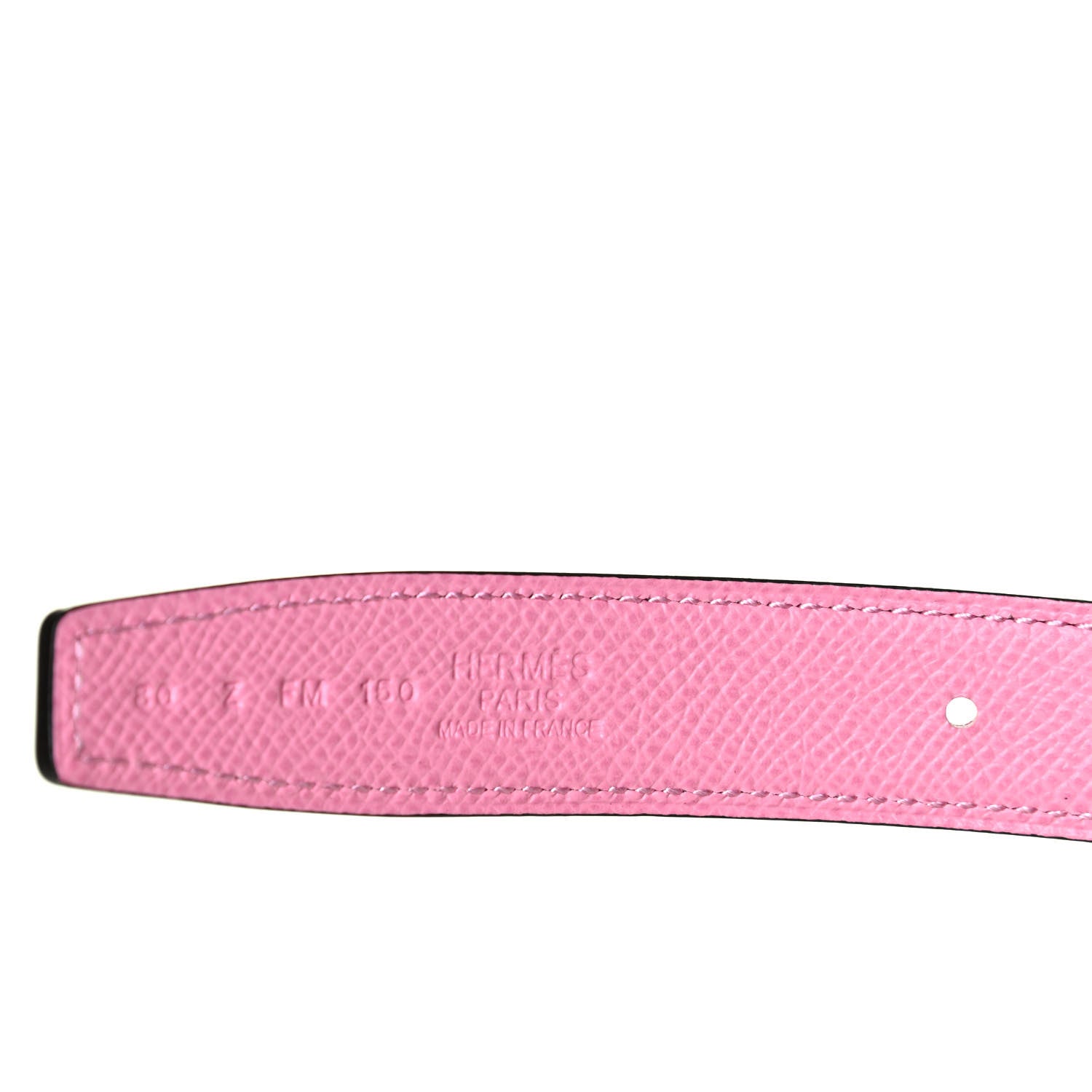 Hermes Swift Epsom 24mm Mini Constance Guilloche H Belt 80 Framboise 5P Pink 3 of 4