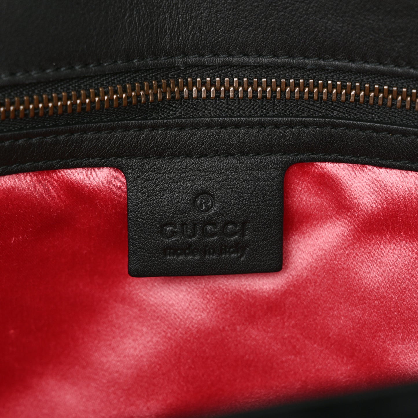 Velvet Matelasse Medium GG Marmont Shoulder Bag Black
