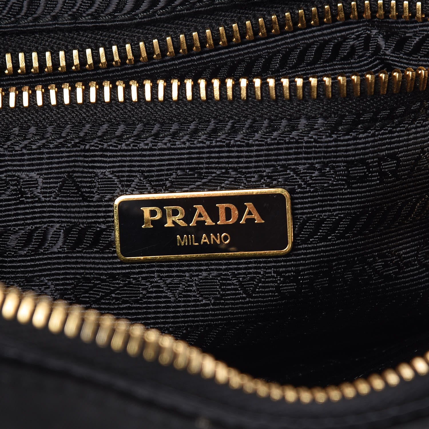 Prada Tessuto Nylon Saffiano Small Crossbody Bag Black 6 of 10