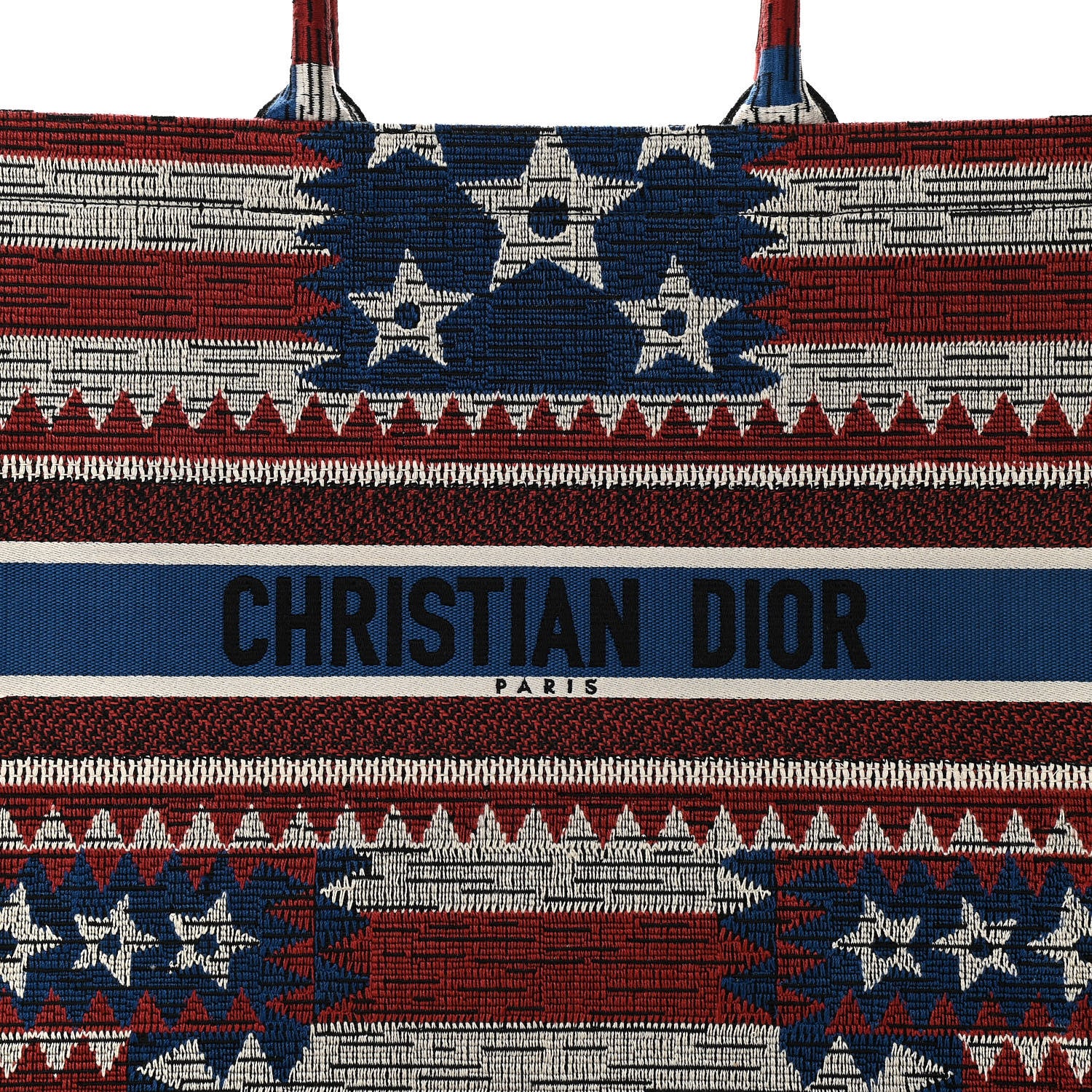 Christian Dior Canvas Embroidered Exclusive US Book Tote Multicolor 8 of 10