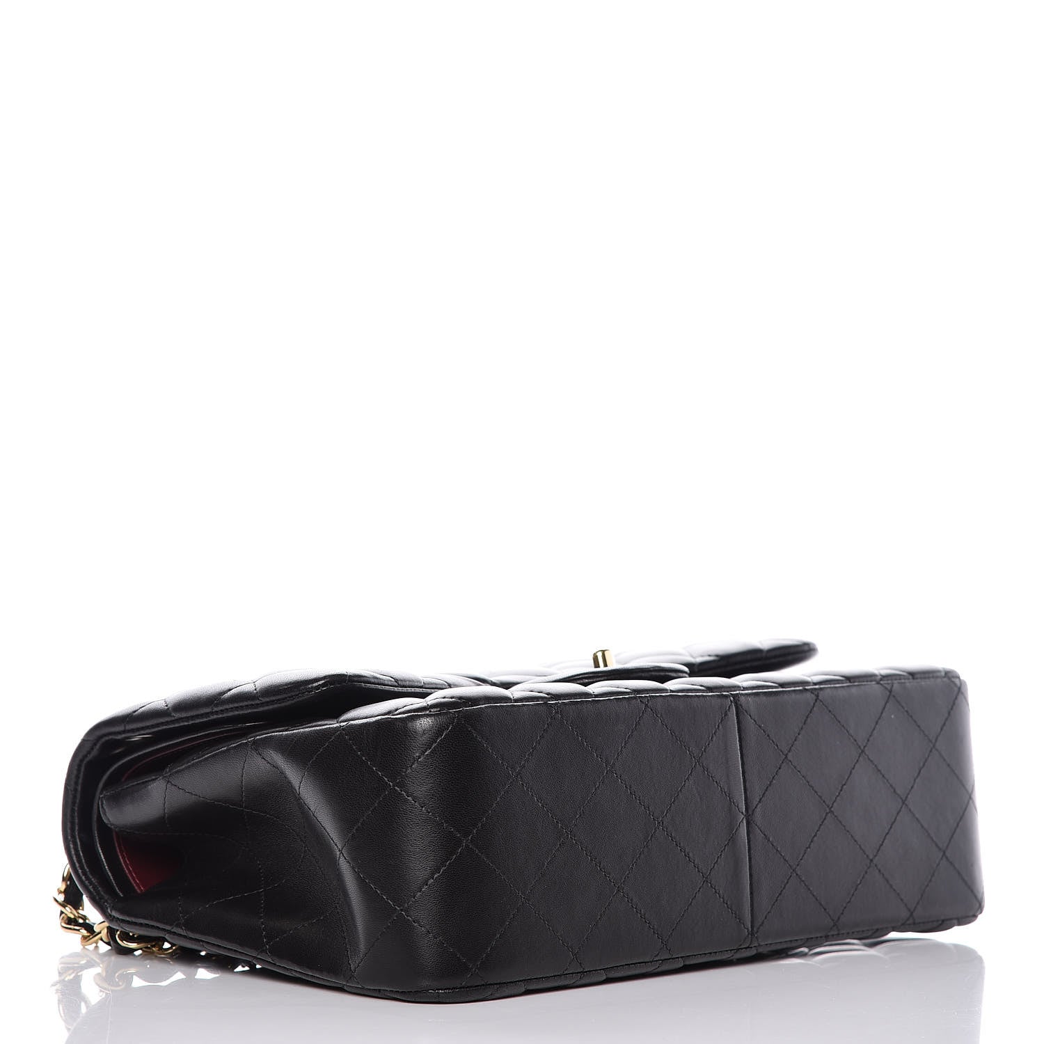 Chanel Lambskin Quilted Jumbo Double Flap Black 4 of 18