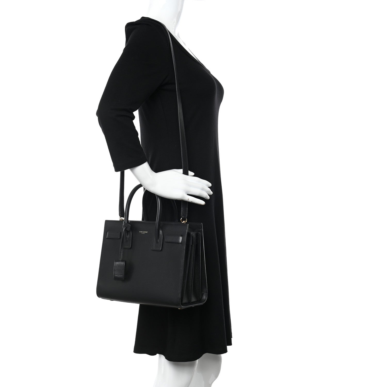 Saint Laurent Calfskin Baby Sac De Jour Black 2 of 10