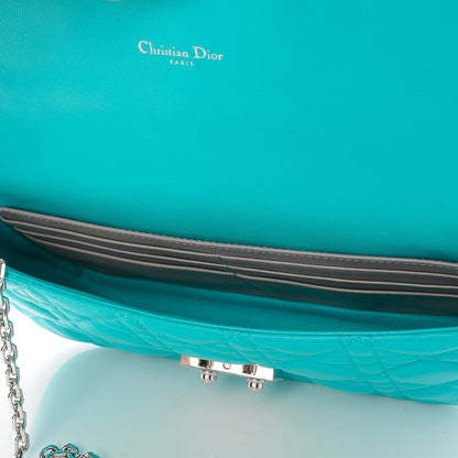 Christian Dior Lambskin Cannage Miss Dior Promenade Pouch Mer Du Sud 5 of 9
