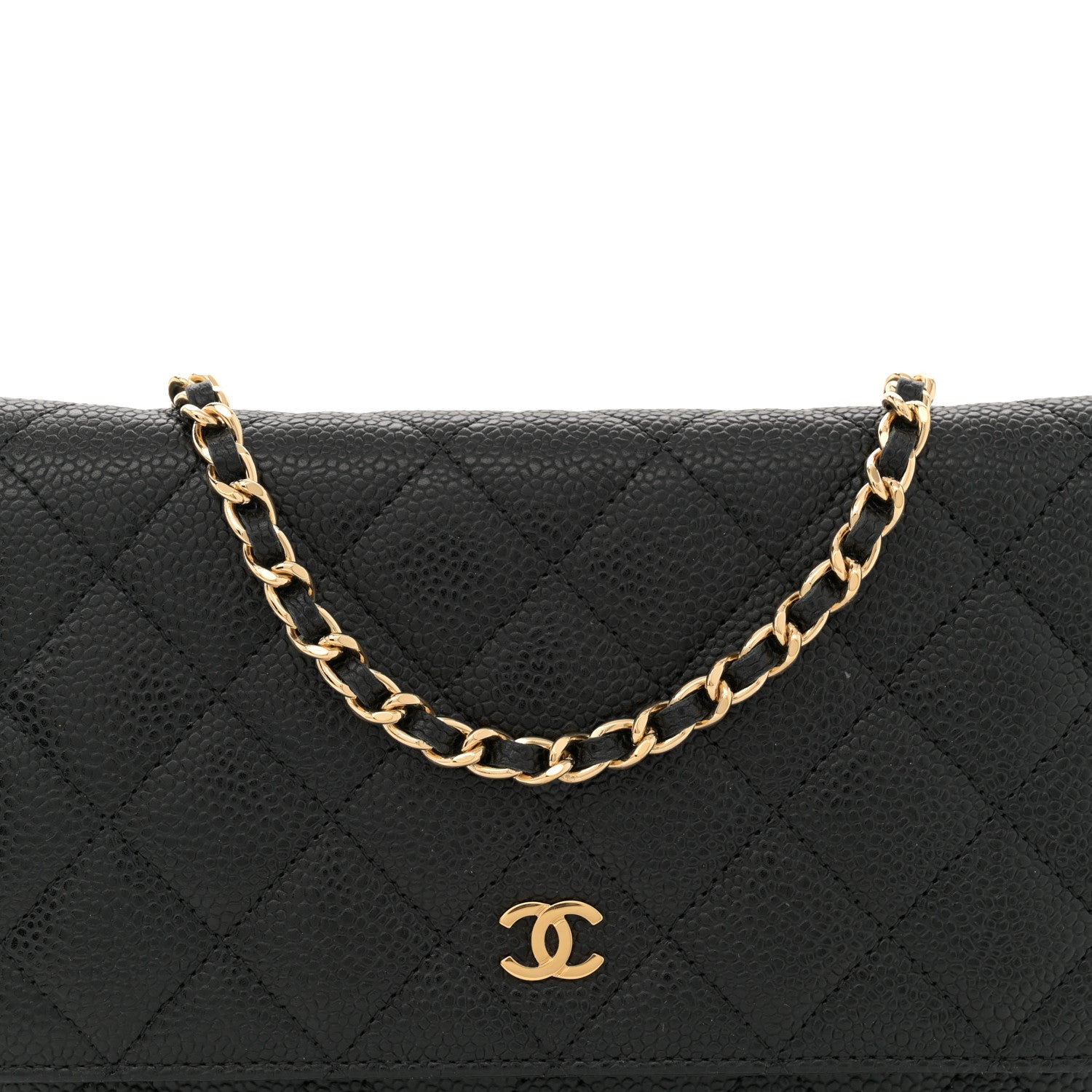 Chanel Caviar Quilted Wallet on Chain WOC Black 9 of 14