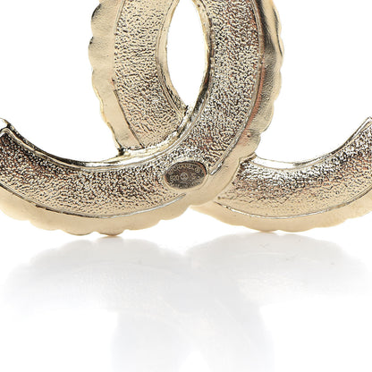 Chanel Pearl Crystal Queen of France CC Brooch Gold 4 of 5