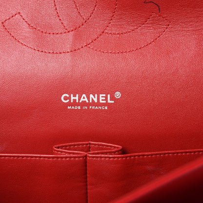 Chanel Patent Quilted Maxi Double Flap Red 6 of 18