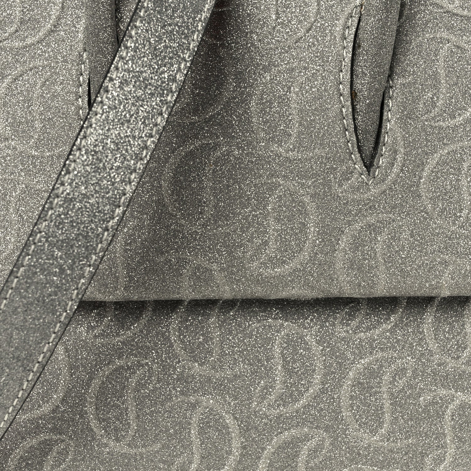 Christian Louboutin Glitter Calfskin Paloma Mini Empire Tote Silver 8 of 12