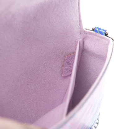 Louis Vuitton Epi Tropical Pochette Felicie Blue Rose 9 of 14