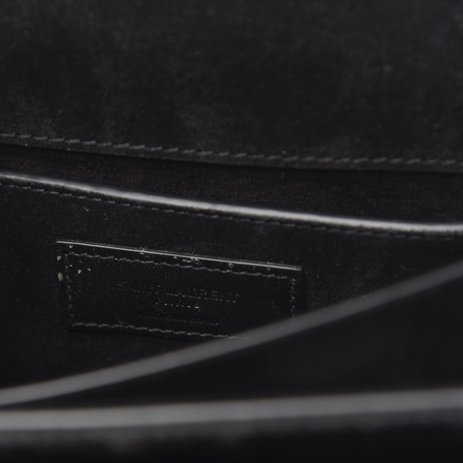 Saint Laurent Glossy Eelskin Medium Monogram Sunset Black 6 of 10