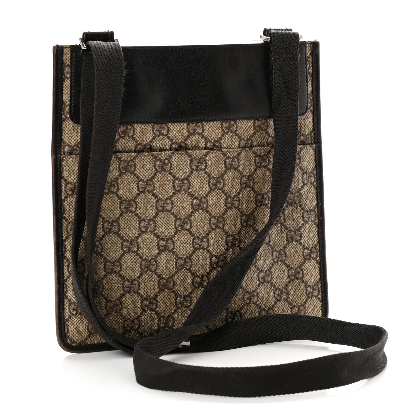 GG Supreme Messenger Crossbody Bag Dark Brown