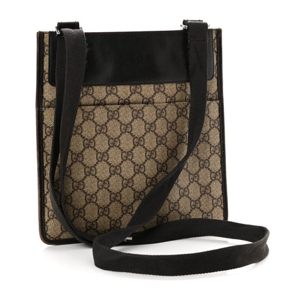 Gucci GG Supreme Messenger Crossbody Bag Dark Brown 2 of 10