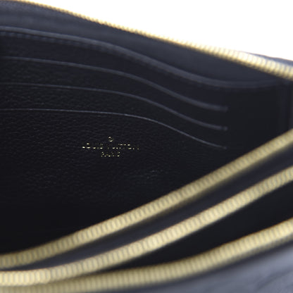 Louis Vuitton Empreinte Double Zip Pochette Black 8 of 9