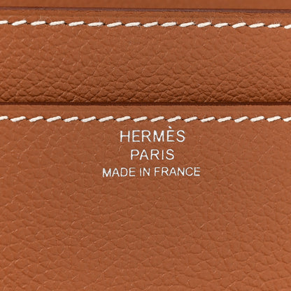 Hermes Evercolor Constance Wallet To Go Gold 9 of 12