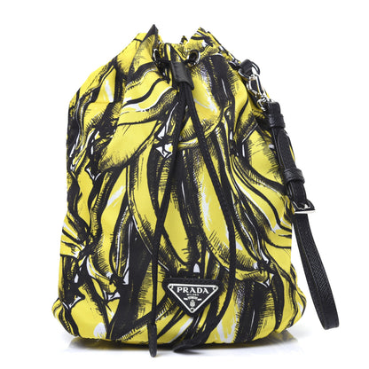 Prada Tessuto Nylon Banane Pouch Giallo 1 of 11