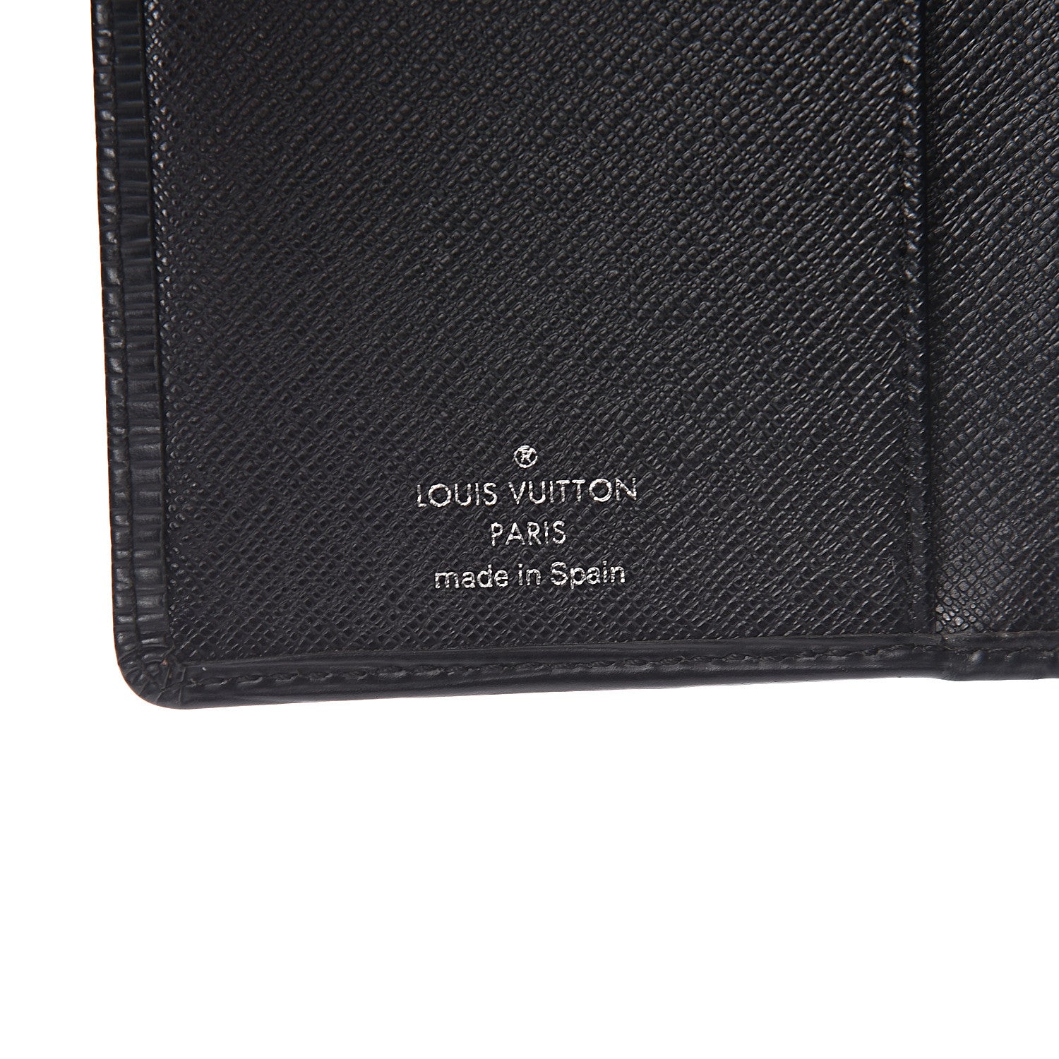 Louis Vuitton Epi Checkbook Cover Black 7 of 9