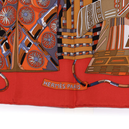 Hermes Silk Voyage En Etoffes Scarf 90 4 of 5