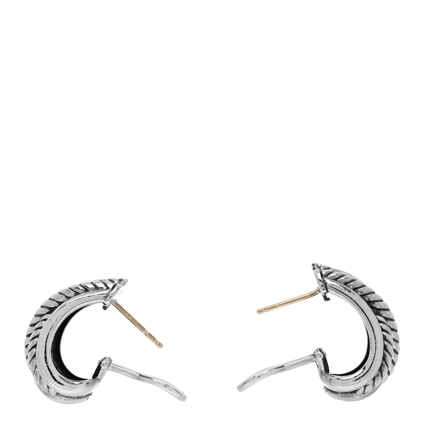 DAVID YURMAN Sterling Silver Crossover Shrimp Earrings