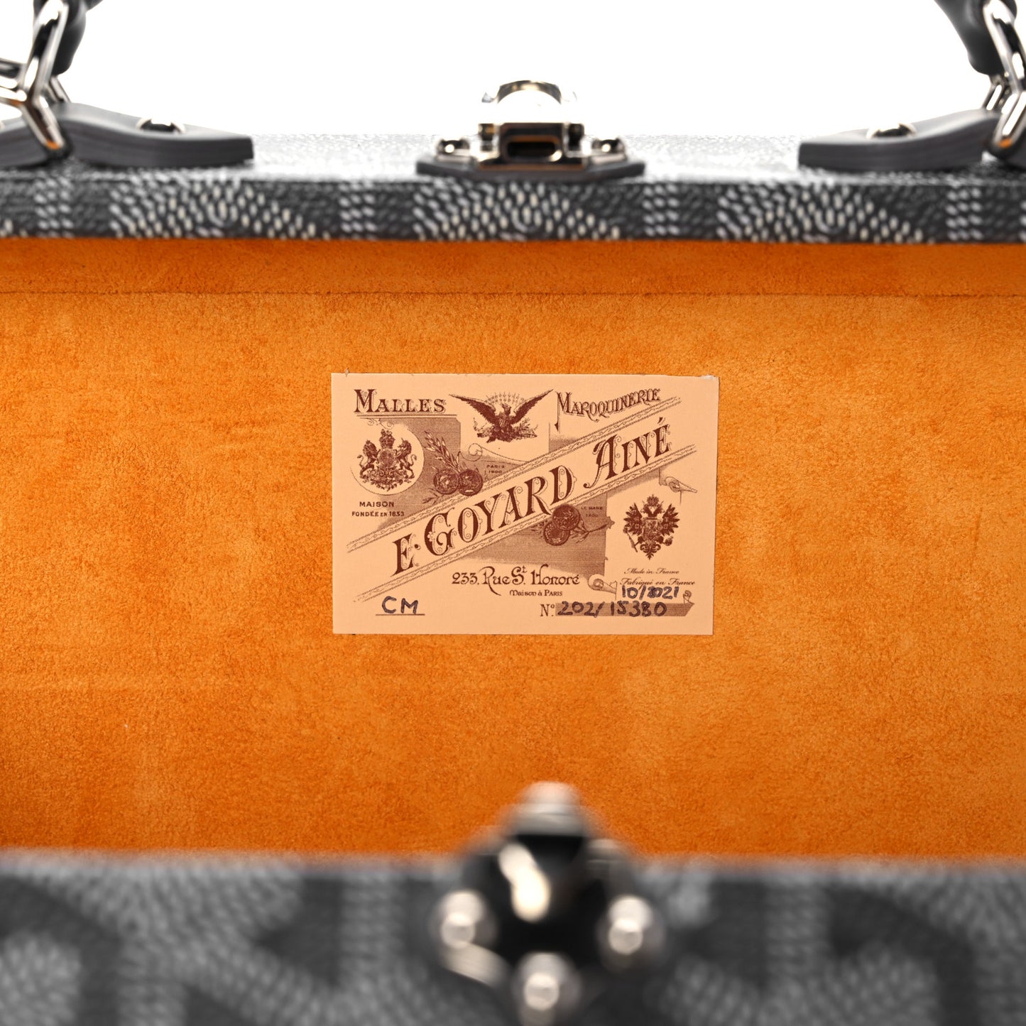 Goyardine Grand Hotel Trunk Bag Grey