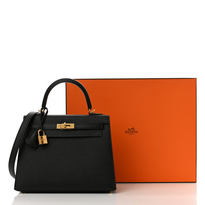 Hermes Epsom Kelly Sellier 25 Black 14 of 14