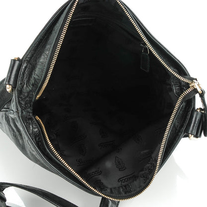 Gucci Guccissima Medium Flat Messenger Bag Black 5 of 7