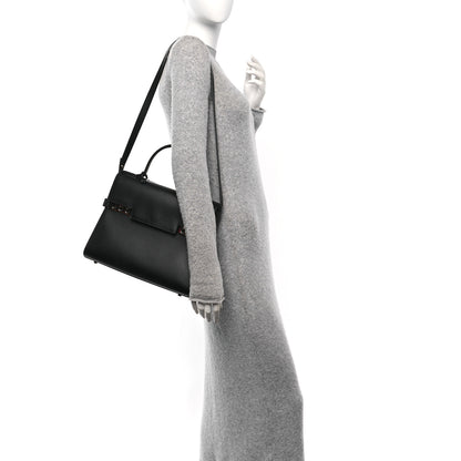 Delvaux Smooth Calfskin GM Tempete Satchel Black 2 of 10