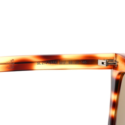 Saint Laurent New Wave SL214 Kate Cat Eye Sunglasses Havana Brown 7 of 9