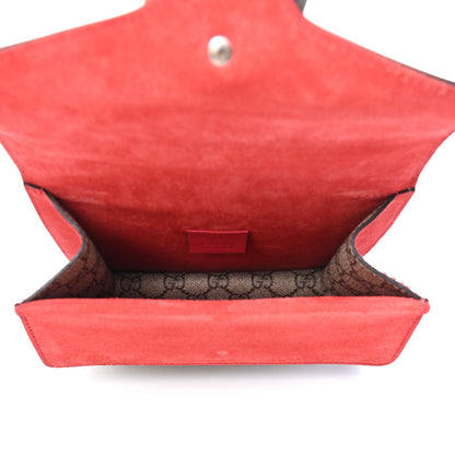 Gucci GG Supreme Monogram Mini Dionysus Shoulder Bag Hibiscus Red 4 of 6