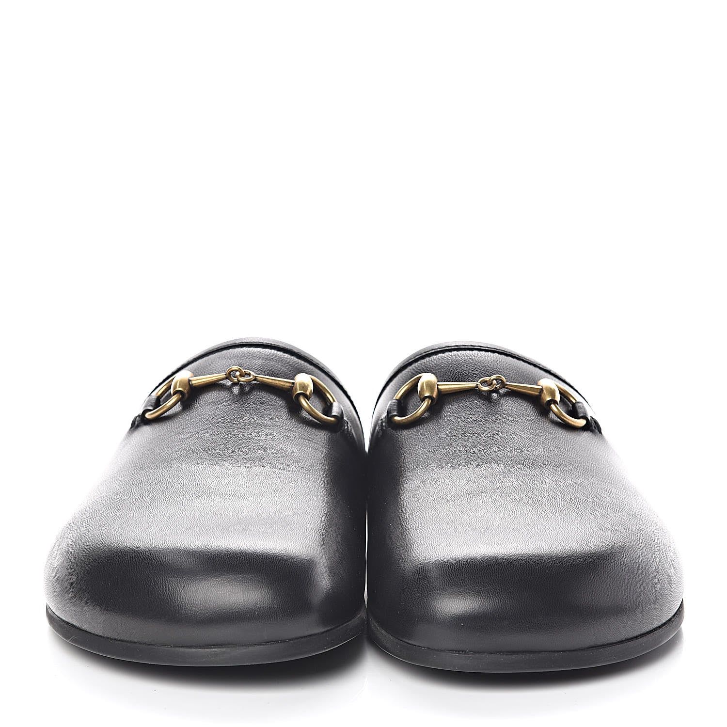 Gucci Malaga Kid Womens Horsebit River Slippers 36 Black 2 of 11