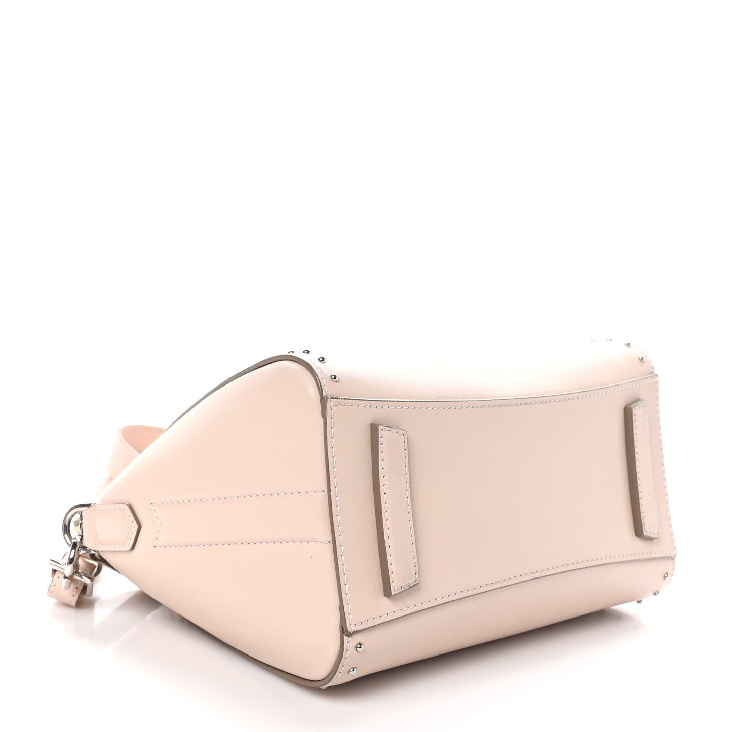 Calfskin Small Studded Antigona Beige Buff