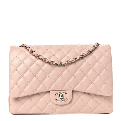 Chanel Caviar Quilted Maxi Double Flap Beige 1 of 10