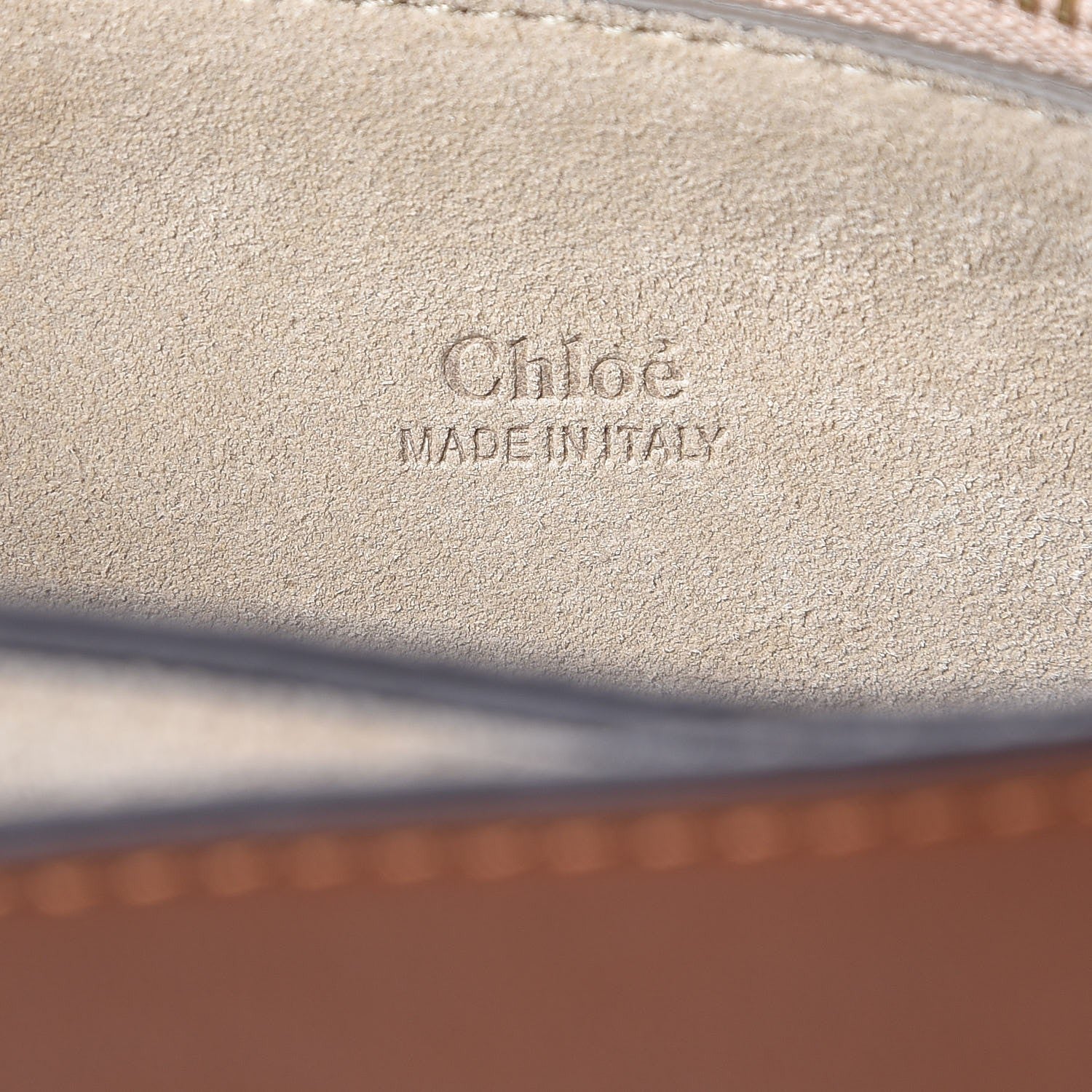 Chloe Suede Calfskin Medium Faye Shoulder Bag Tobacco 8 of 9