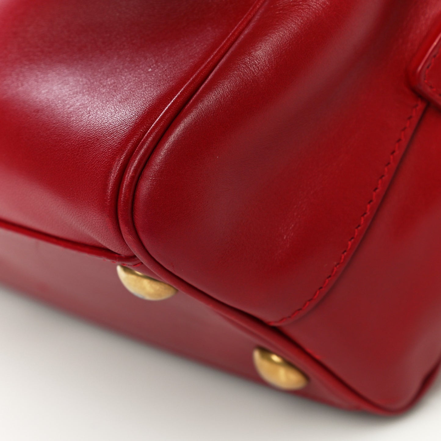 Calfskin Classic Baby Duffle Red