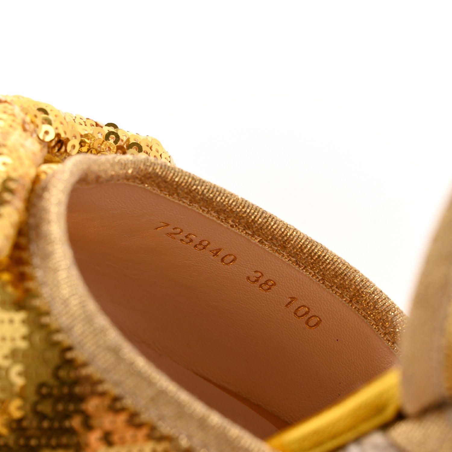slim fit dress slacks Saint Vanessa Gold Metallic Leather Floral Wedge Heels 39 / Gold Metallic main image 1