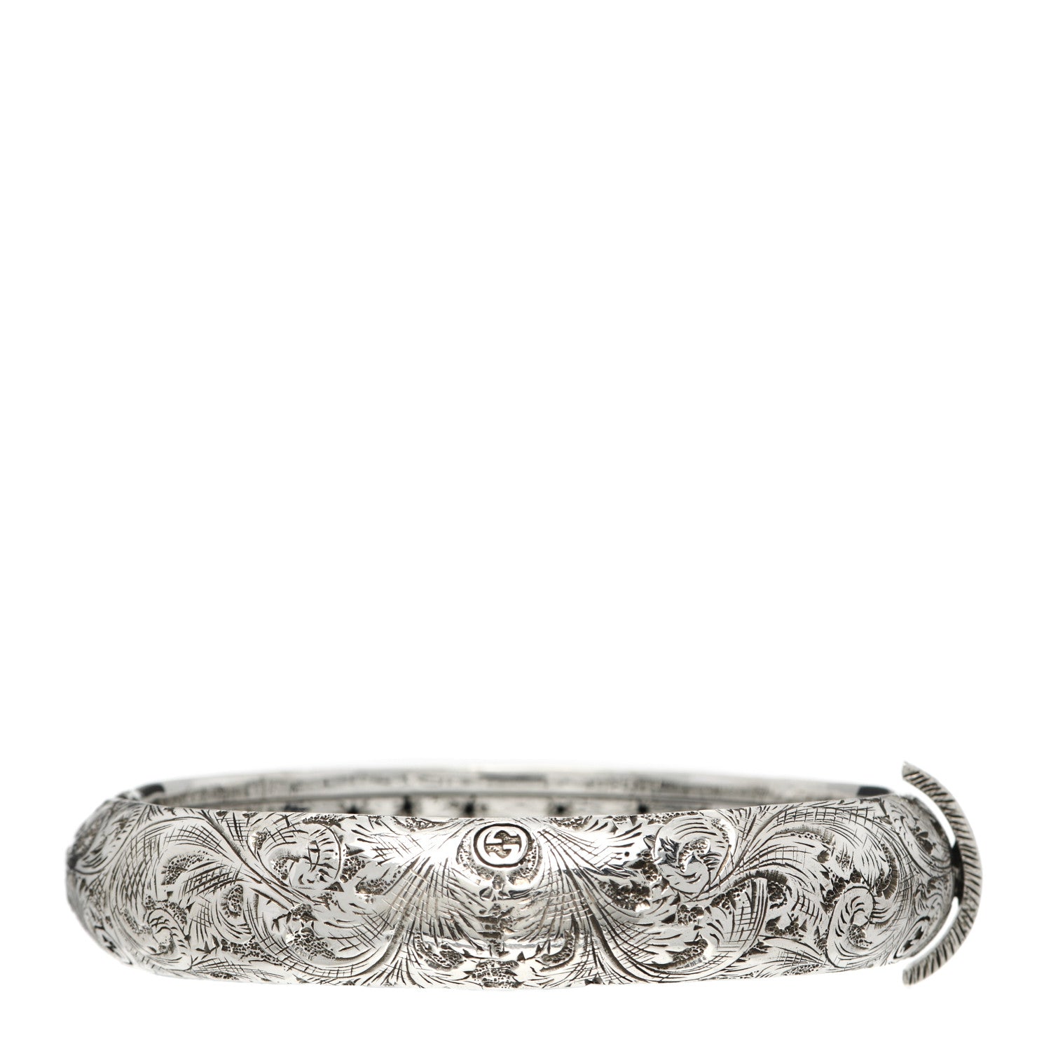 Gucci Sterling Silver Le Marche Des Merveilles Garden Bangle Bracelet 1 of 4