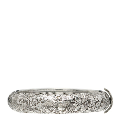 Gucci Sterling Silver Le Marche Des Merveilles Garden Bangle Bracelet 1 of 4
