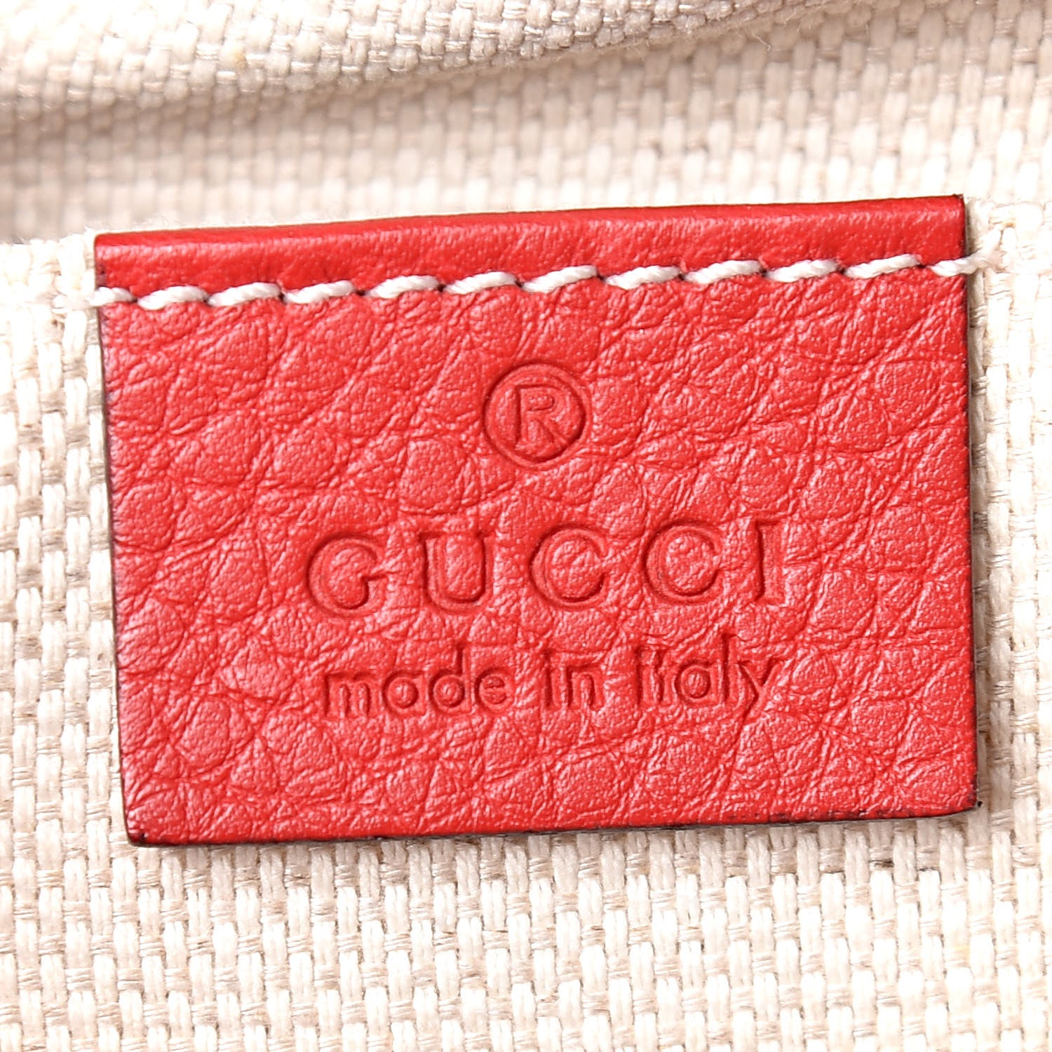 Gucci Pebbled Calfskin Small Soho Disco Bag Tabasco Red 6 of 10