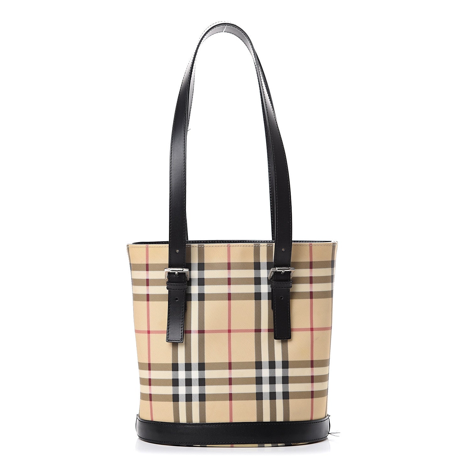 Burberry House Check Bucket Bag Black 1 of 15