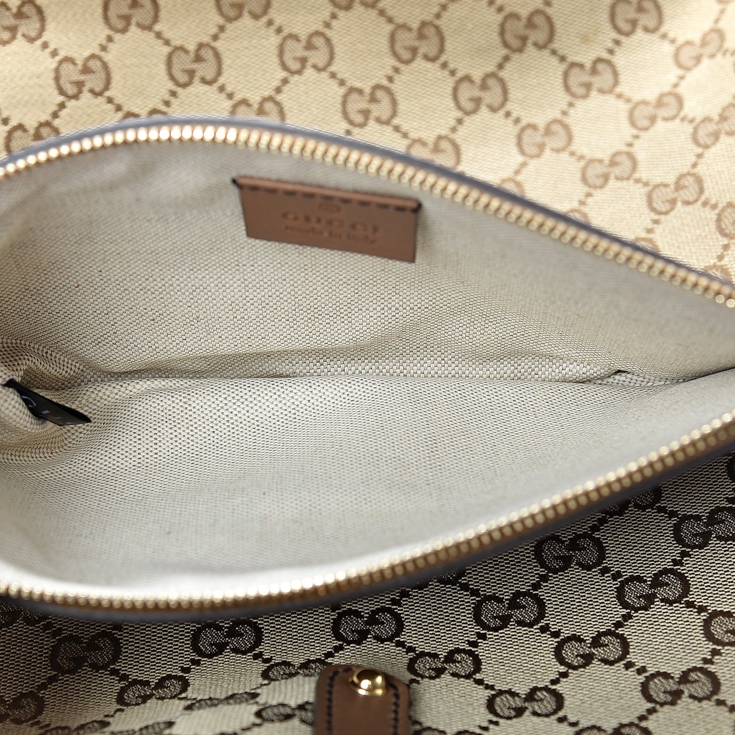 Monogram Large Craft Tote Light Brown
