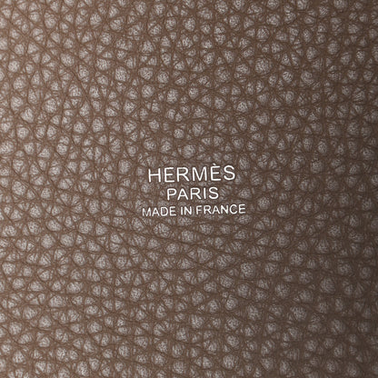 Hermes Taurillon Clemence Picotin Lock 22 MM Etoupe 6 of 9