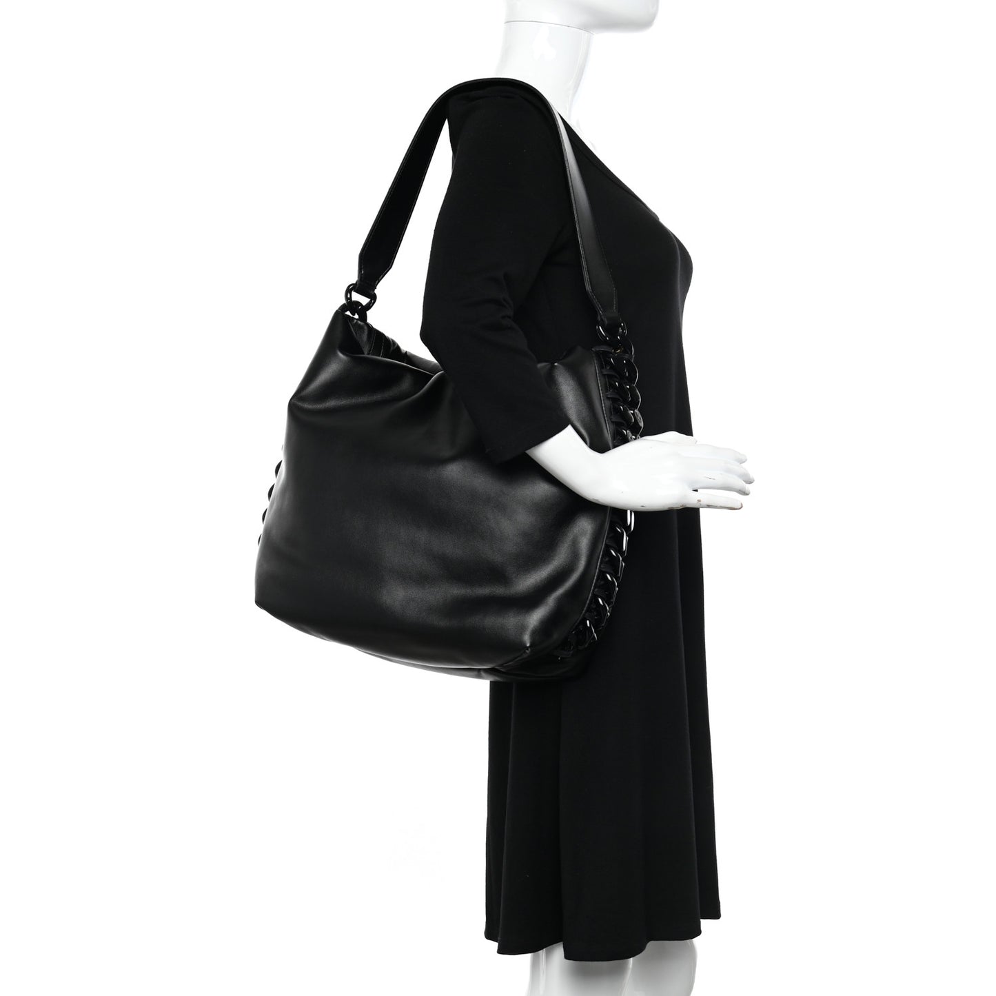 Eco Alter Nappa Frayme Padded Tote Black
