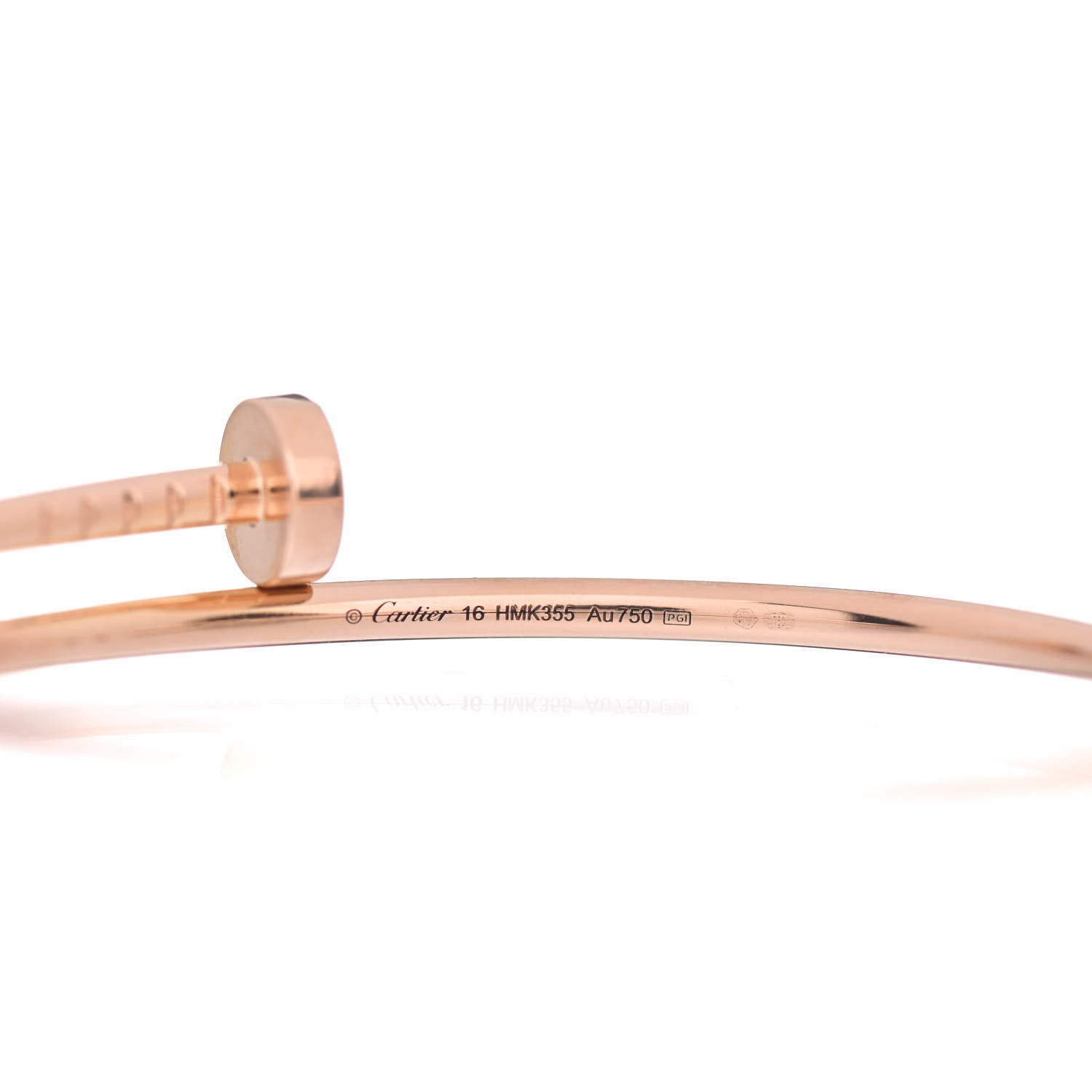 Cartier 18K Pink Gold Small Juste Un Clou Bracelet 16 4 of 6