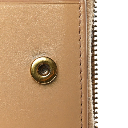 Bottega Veneta Nappa Maxi Intrecciato Small Bi-Fold Zip Wallet Porridge 8 of 8