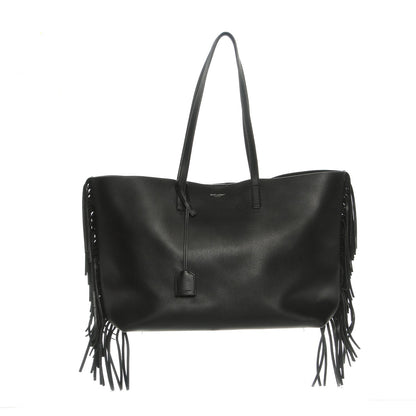 Saint Laurent Calfskin Large Fringe Shopping Tote Black 1 of 11