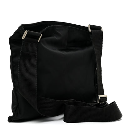 Prada Nylon Saffiano Flat Messenger Bag Black 3 of 11