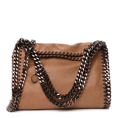 Stella McCartney Shaggy Deer Mini Falabella Fold Over Tote Camel 1 of 10