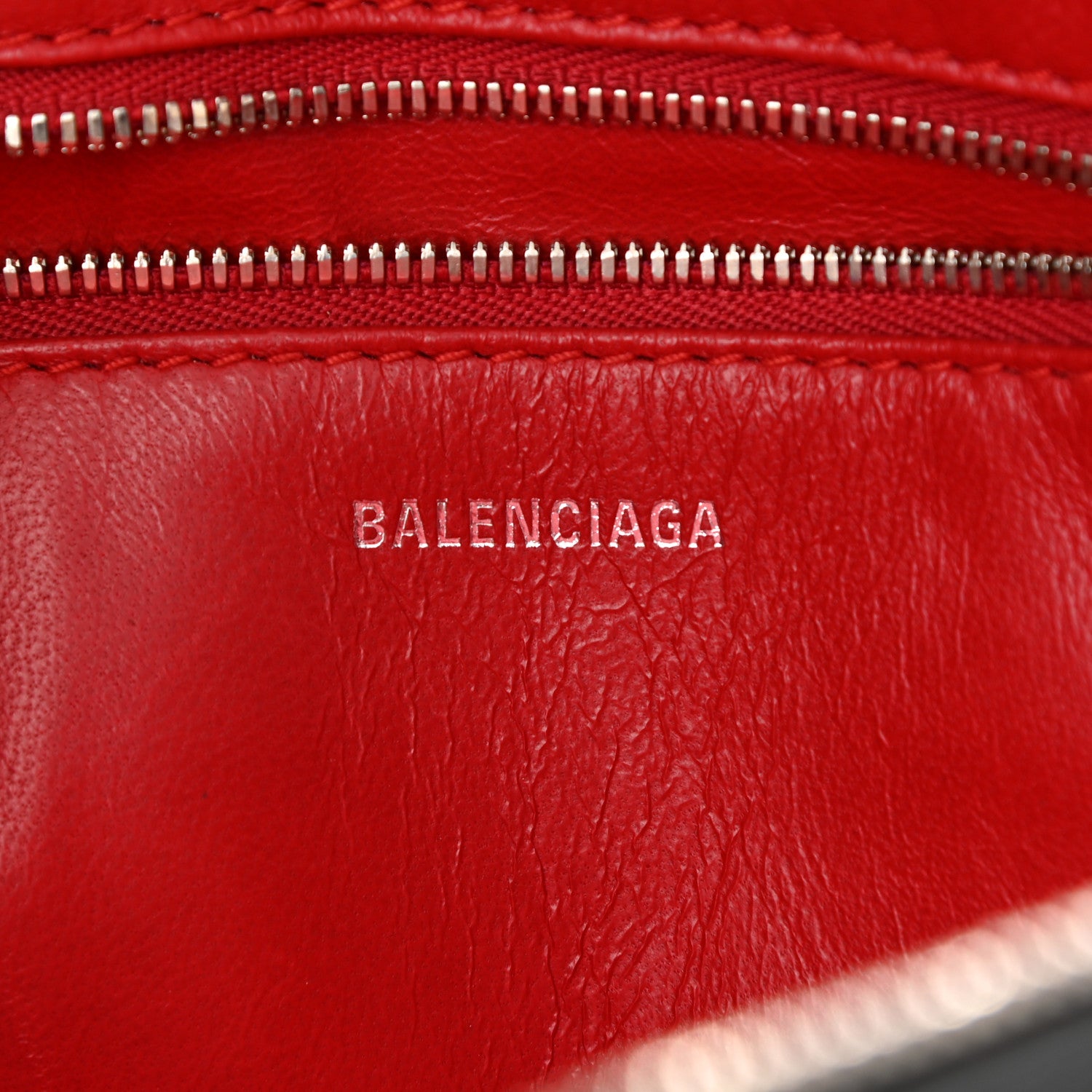 Balenciaga Calfskin XS Triangle Chain Duffle Black 6 of 10