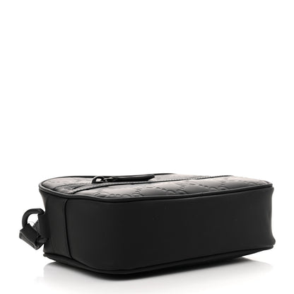 Gucci Rubber Effect Monogram GG Crossbody Bag Black 4 of 10