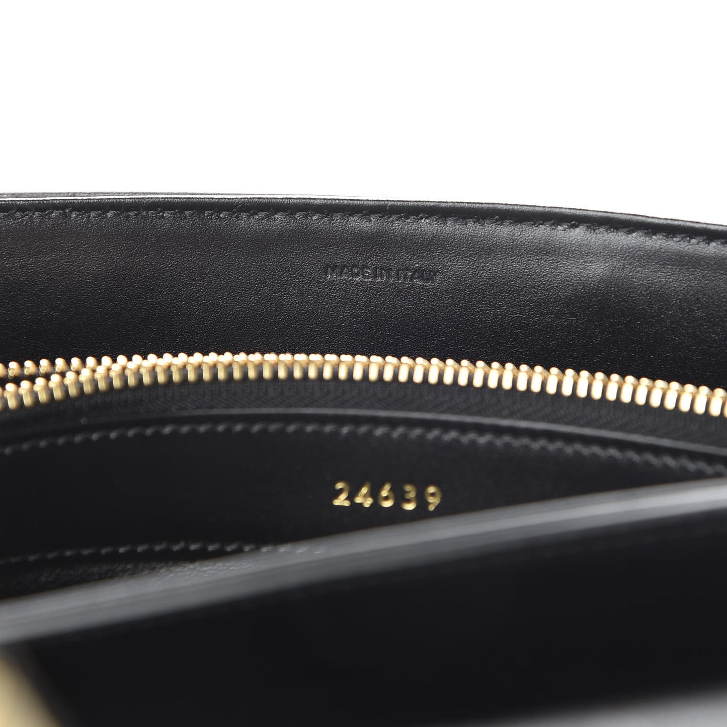 Satinated Calfskin Small 16 Top Handle Bag Black